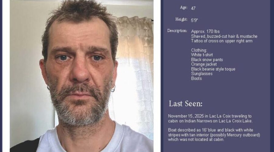 Treaty #3 Police search for missing Lac La Croix man