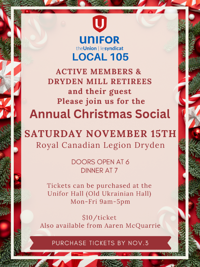 Unifor annual xmas social