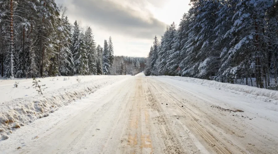 Winter road in snowy forest Dryden reacts to fatal collision on dangerous stretch of highway