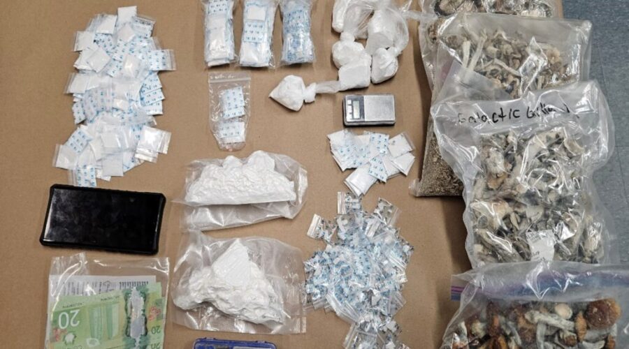 Seized Evidence Drug bust in Kenora, one man faces charges