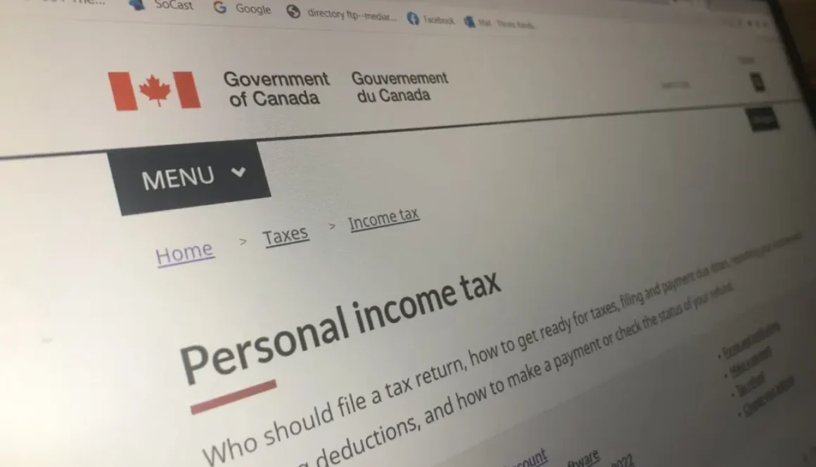 Canada Revenue Agency income tax website