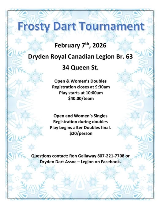 frosty dart tournament