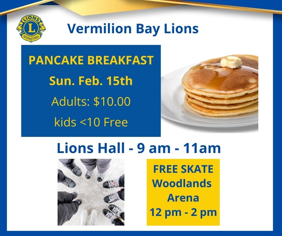 vermilion bay lions pancake breakfast 2026