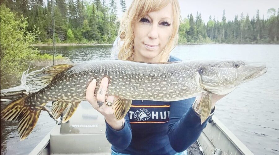 Amanda Lynn Mayhew fishing Pike Northern Ontario That Hunting Girl Just Hunt The call of northwestern Ontario — where wilderness, hunting and fishing come together