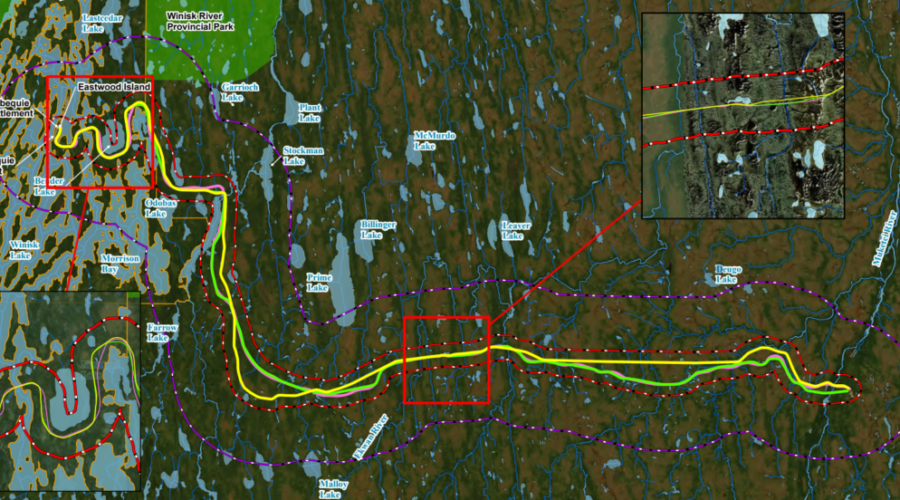 Webequie Supply Road map Webequie Supply Road Environmental Assessment document submitted