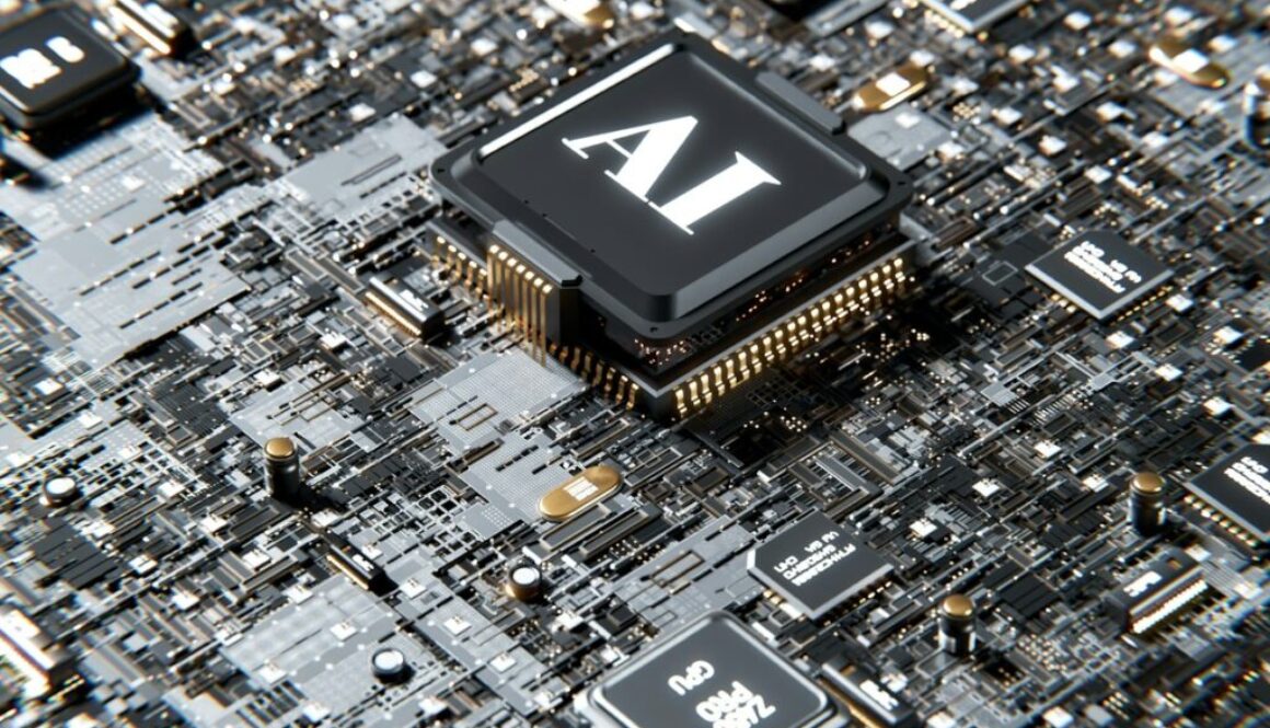 a computer chip with the letter a on top of it