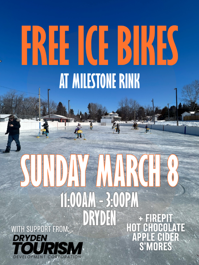 ice bikes milestone rink