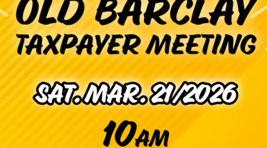 barclay tax meeting Barclay residents to hold a meeting on taxation