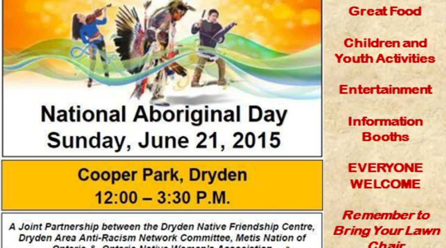 Dryden Celebrating National Aboriginal Day