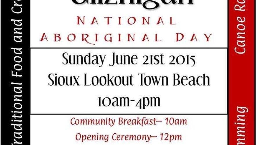 Sioux Lookout Recognizing National Aboriginal Day