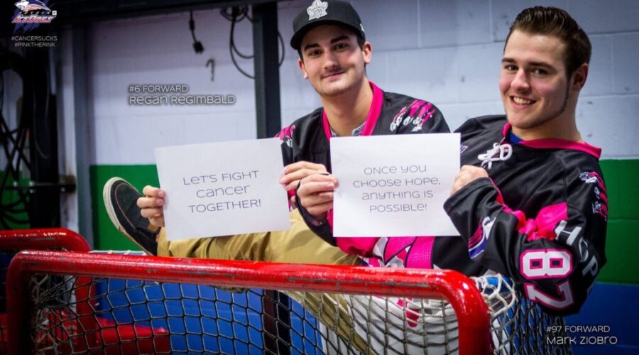 14712612_1162068813841835_7153468655214936775_o Ice Dogs Entertain North Stars In Breast Cancer Awareness Game