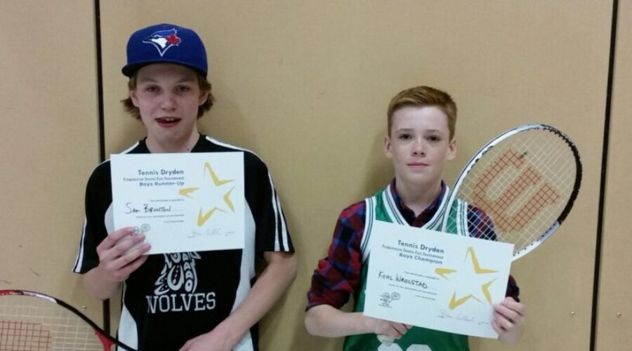 2015-Boys-Winners Tennis Dryden Crowns Intermediate Winners