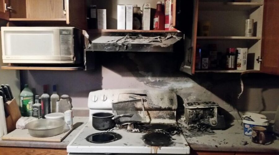 Man Hospitalized Following Kitchen Fire
