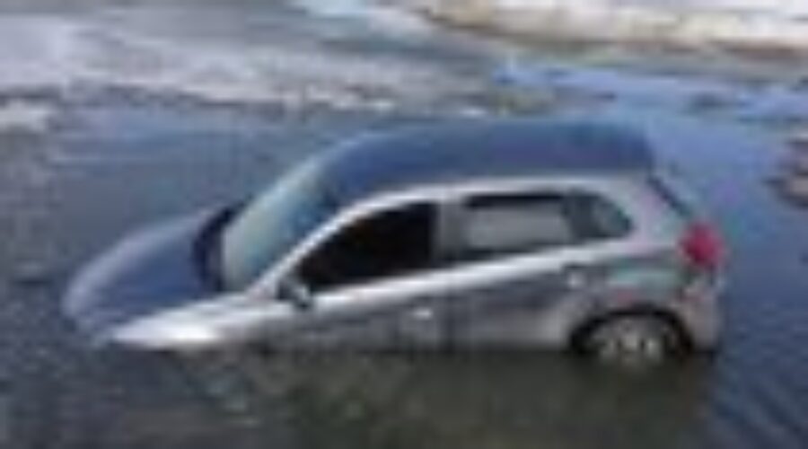 Motorist Learns Hard Way About Ice Road Closure
