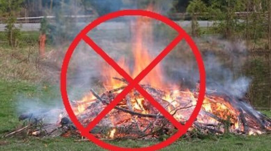 Open Air Burning Banned in Dryden City Limits