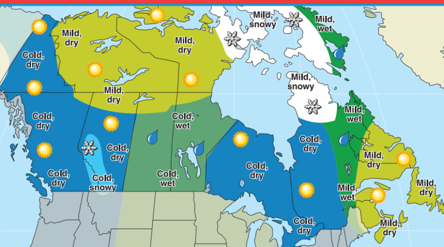Almanac Predicts Cold Wet Winter