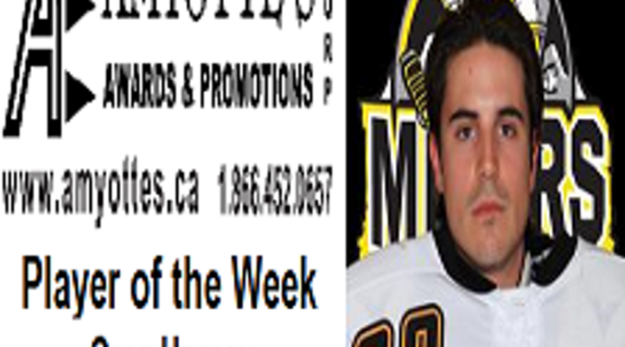 Greg Harney Named SIJHL Amyotte Awards And Promotions Player Of The Week