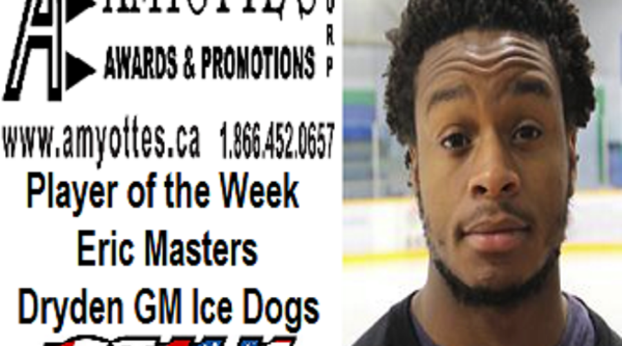 Eric Masters Named SIJHL Player Of The Week