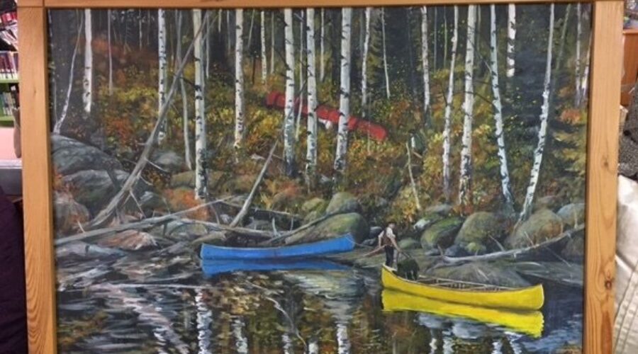 BurtonPenner Painting Up For Auction To Support Dryden Library Shelving Fund