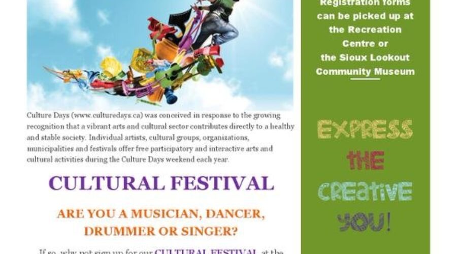 Culture Days In Sioux Lookout