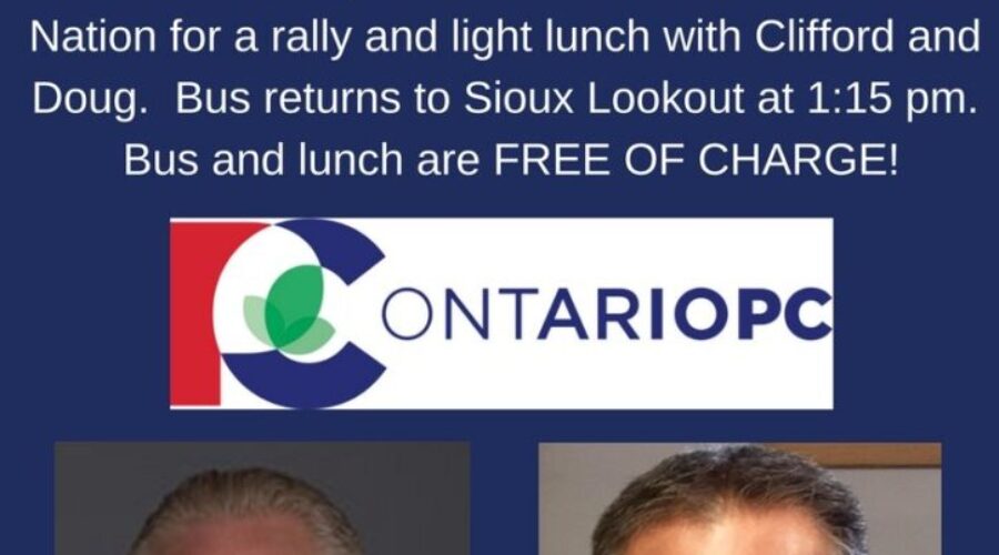Doug Ford Headed To Sioux Lookout