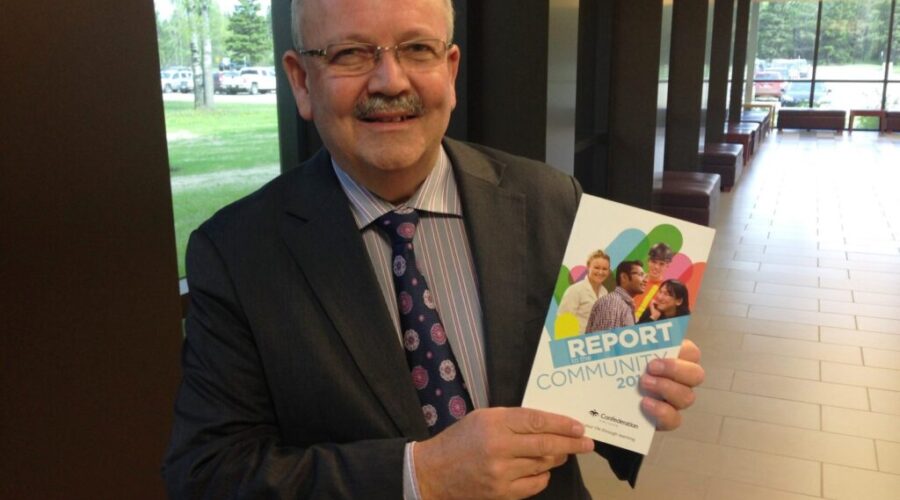 Confederation-College-President-Jim-Madder-Presented-his-Report-to-the-Community-at-the-Annual-Breakfast Confederation College Looking Outside The Box To Boost Numbers