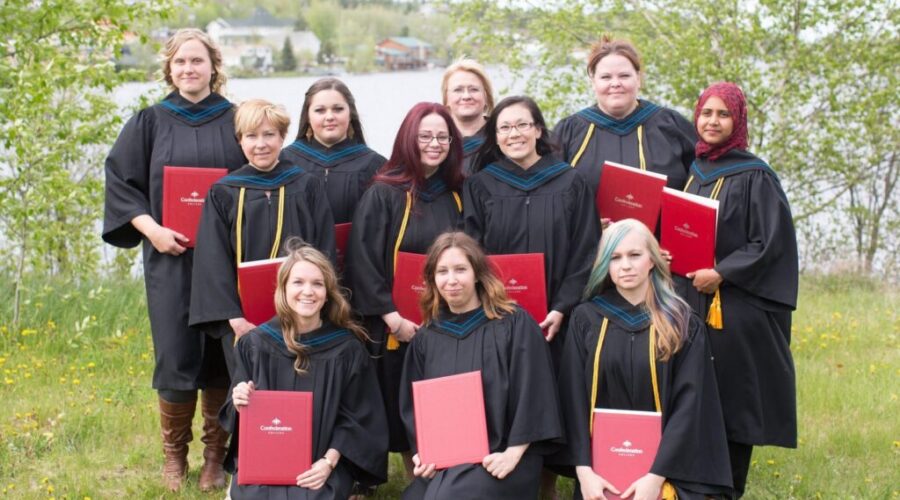 Confederation-College-graduates-of-the-Red-Lake-campus-at-Convocation-2015 Confederation College Graduation Ceremony In Red Lake; Today In Dryden