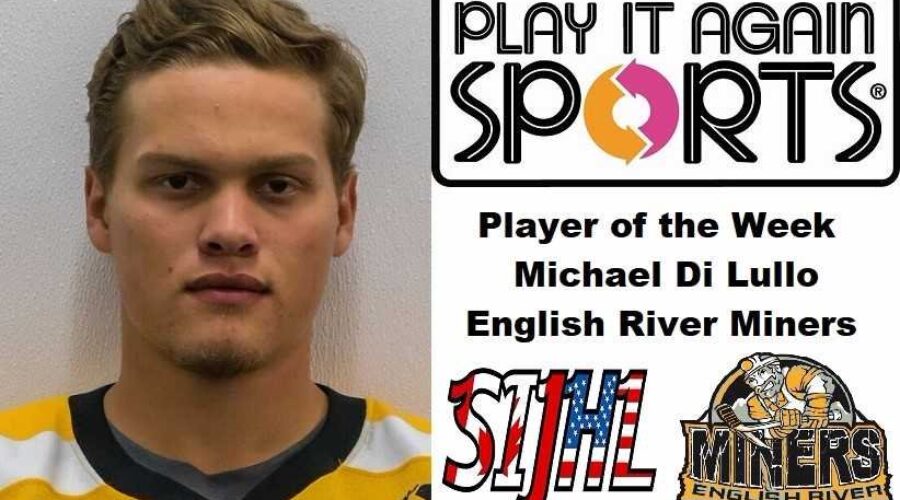 Miners Forward Michael Di Lullo Named SIJHL Player Of Week