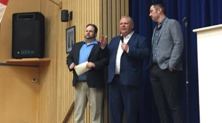 Doug20Ford20with20local20candidates PC Leader Promising To Fire Hydro One CEO