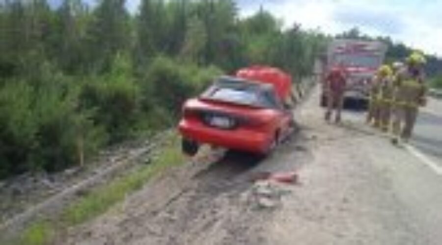 Wabigoon Fire Responds To Single Vehicle Crash