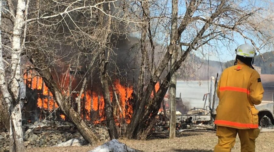Fire Destroys Redditt Garage