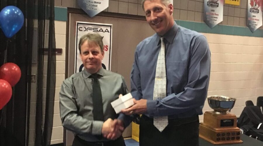 IMG_0039 Al Markowski Receives OFSAA Leadership In School Sport Award