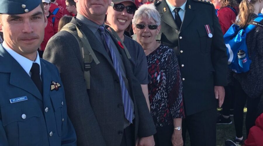 Dryden Family Meets Acadia Broadcasting Chairman – at Vimy Ridge!