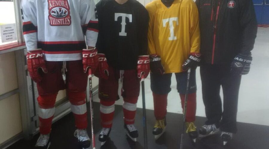 IMG_1895 Four Paperkings Suiting Up For Kenora Thistles