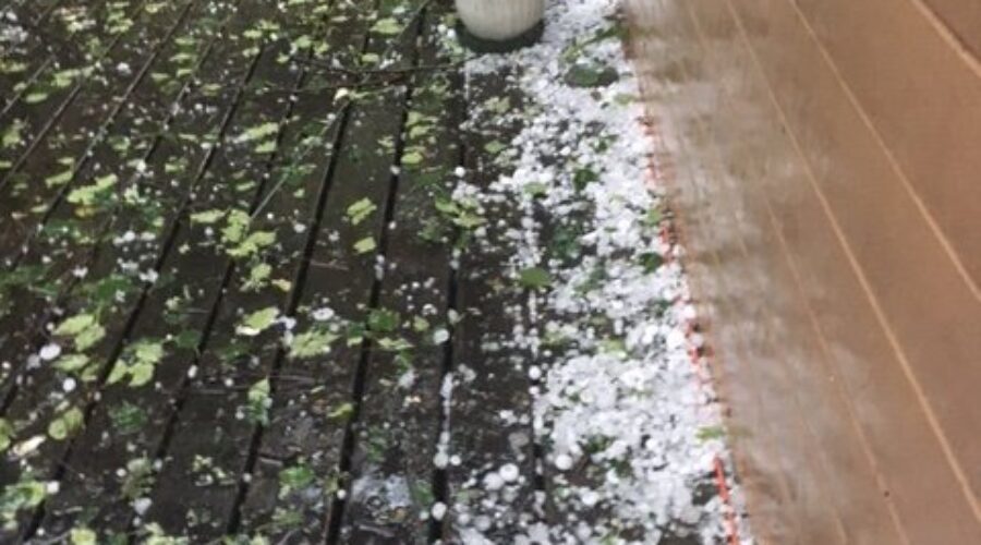 Hail Hits The Red Lake Area