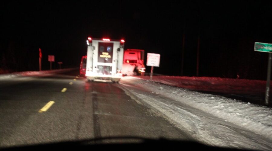 IMG_9562 Moose And Tractor Trailer Collide