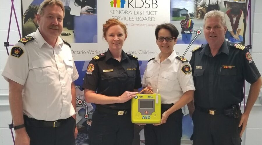 Dryden Fire Service Gets Defibrillator Through KDSB Donation
