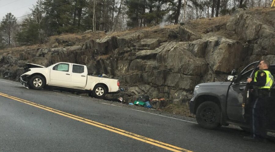 Two People In Hospital Following Crash