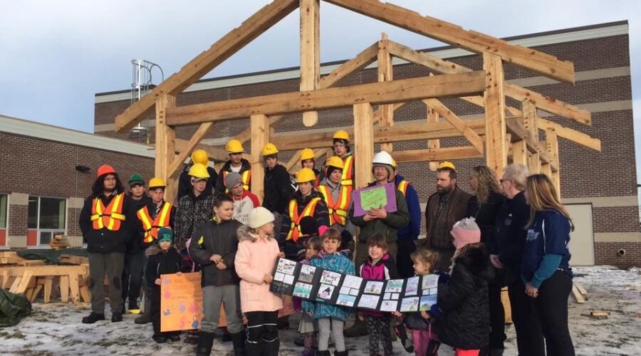 Kingsway-school-outdoor-classroom Sioux Lookout Students Build Classroom For Kingsway