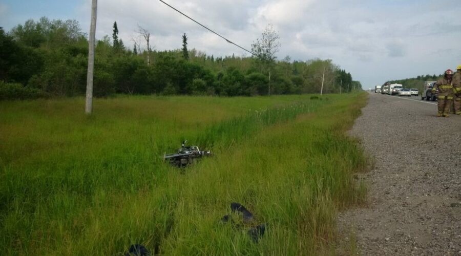 Driver Of Motorcycle Taken To Hospital After Hitting A Deer