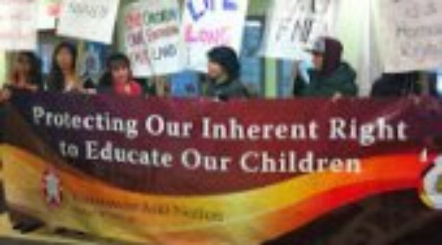 First Nations Protest Proposed Education Act