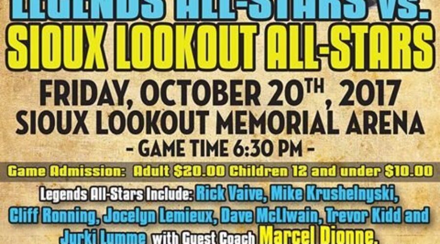 Marcel Dionne And NHL Legends In Sioux Lookout Tonight