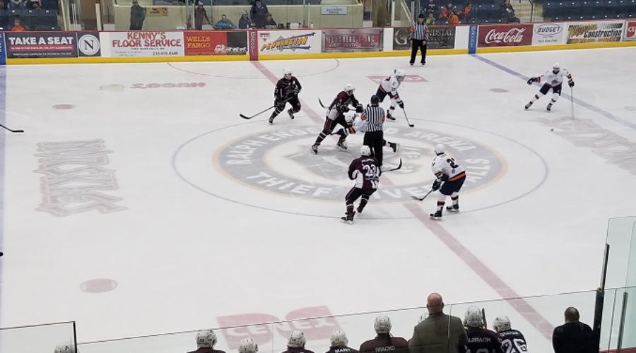 Ice Dogs Humbled On Road