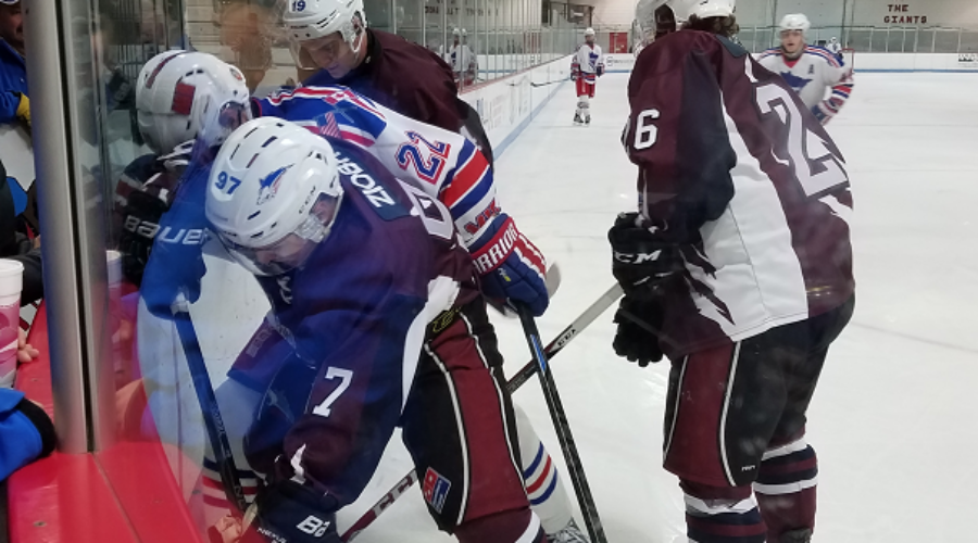 Ice Dogs Pull Out Sloppy Win