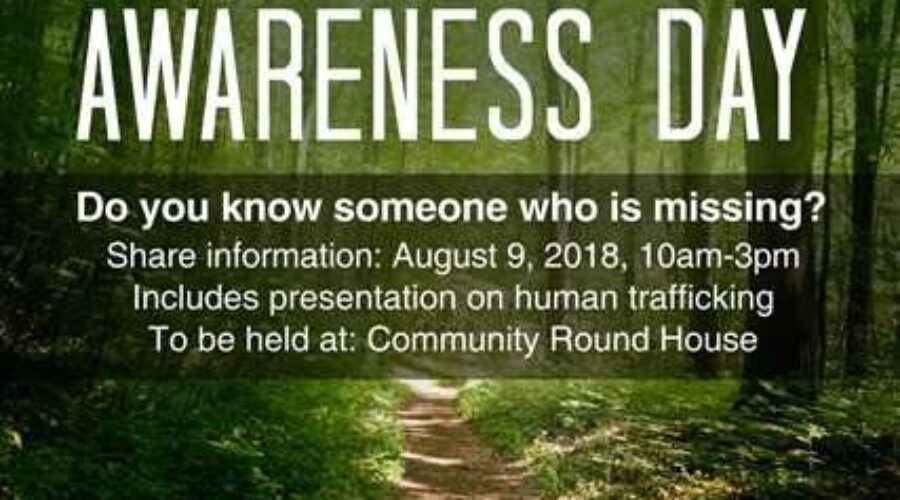 awareness Missing Person Event Being Held Tomorrow