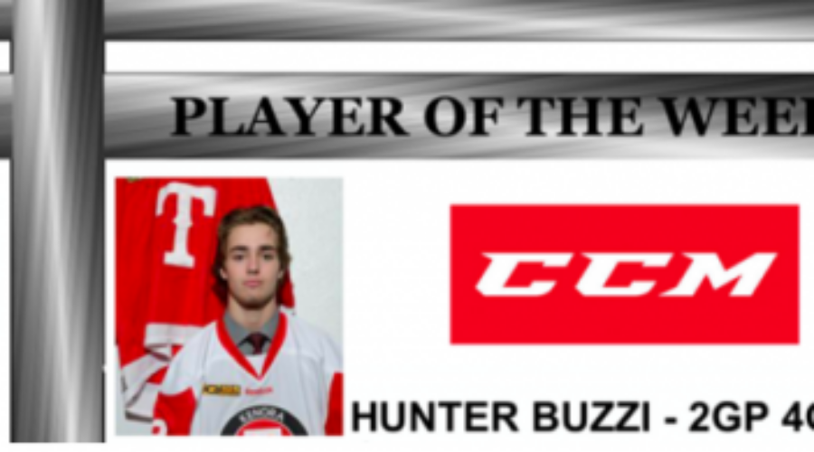 buzzi20player20of20the20week Hunter Buzzi Named Manitoba Midget Hockey Player Of The Week