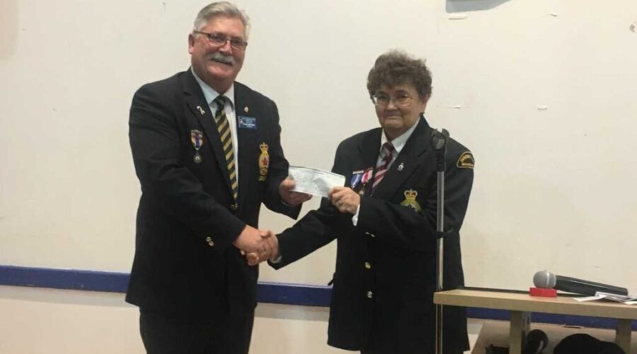 cheque_0 Dryden Legion Receives $2,500 For Upgrades