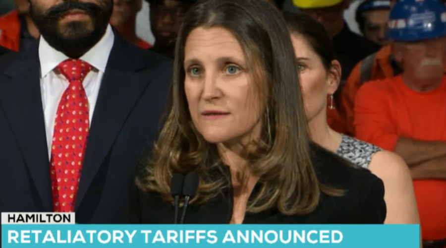 chrystia-freeland-tariffs Canada Introduces $16.6B In Steel, Aluminum Tariffs