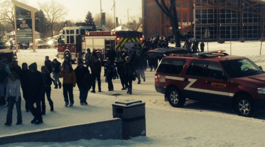 dhsfire_0 Small Fire At DHS Forces Evacuation
