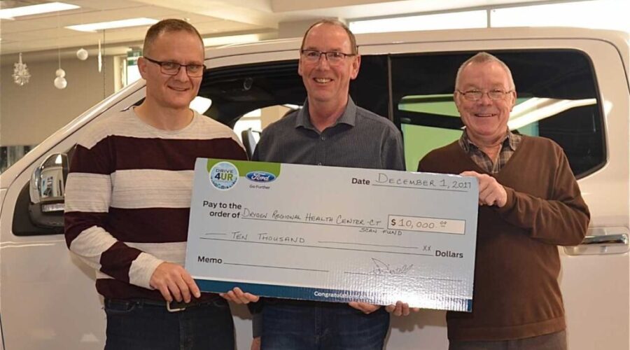 Dingwall Ford Donates $50,000 For New CT Scan Unit
